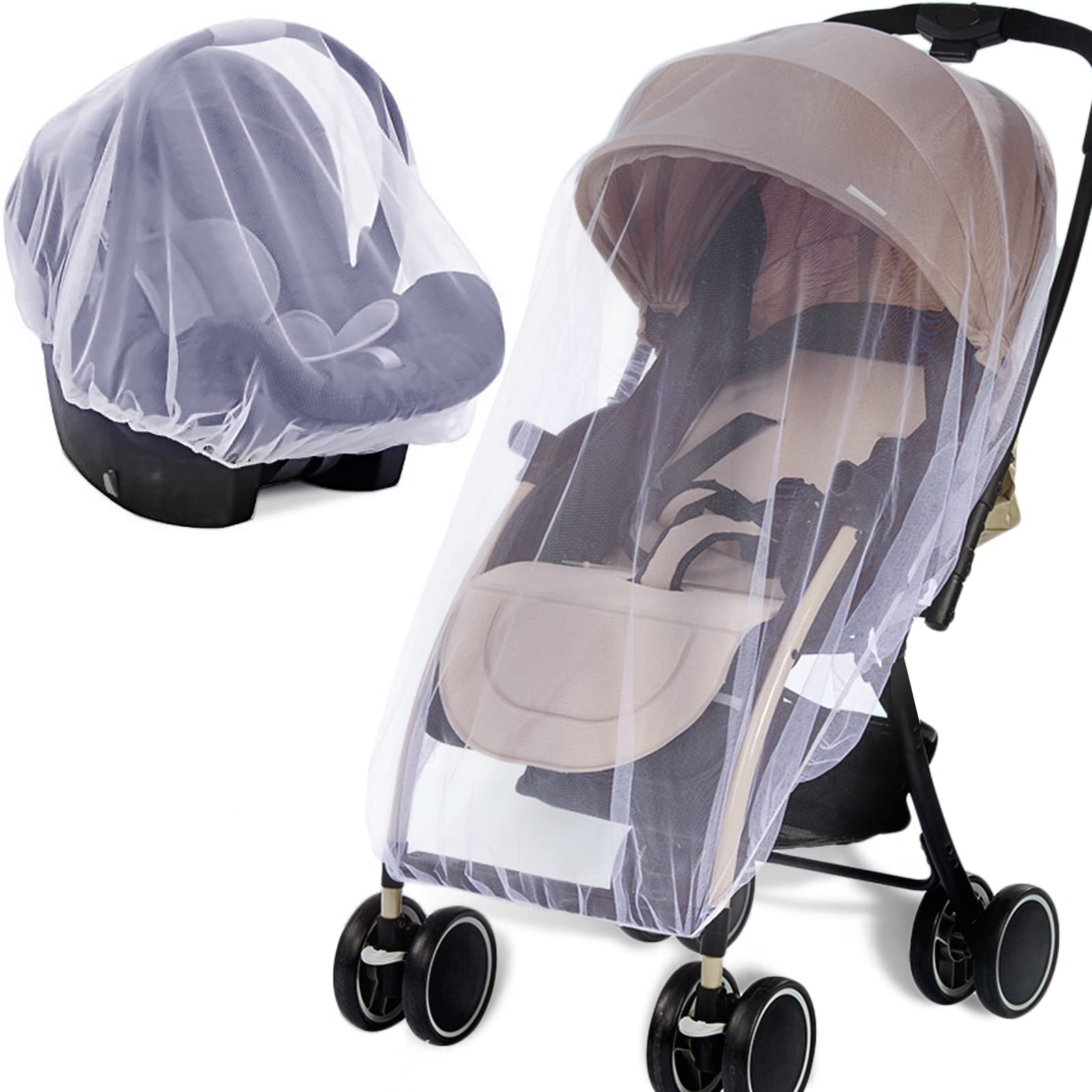 SNOWIE SOFT Mosquito Net for Stroller Stretchy Mosquito Net for Crib, Stroller, Bassinets 1.5m Elastic Diameter Protective Mosquito Net Outdoor Stroller Mosquito Net SNOWIE SOFT Mosquito Net for Stroller Stretchy Mosquito Net for Crib, Stroller, Bassinets 1.5m Elastic Diameter Protective Mosquito Net Outdoor Stroller Mosquito Net
